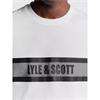 Lyle & Scott Stripe Logo Graphic T-Shirt White
