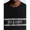 Lyle & Scott Stripe Logo Graphic T-Shirt Black