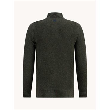 A Fish Named Fred  Knitted Button Jumper Green