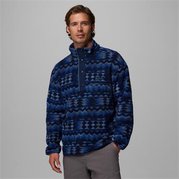 Columbia Helvetia II Half Printed Zip Snap Fleece Navy