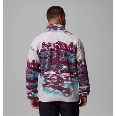 Columbia Helvetia II Half Printed Zip Snap Fleece Wine