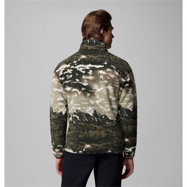 Columbia Helvetia II Half Printed Zip Snap Fleece Green