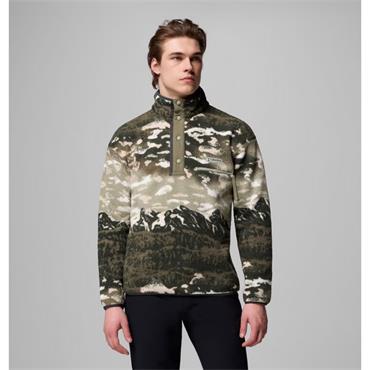 Columbia Helvetia II Half Printed Zip Snap Fleece Green