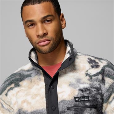 Columbia Helvetia II Half Printed Zip Snap Fleece Shark/Dreaming