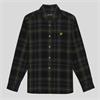 Lyle & Scott Tartan Corduroy Shirt Black