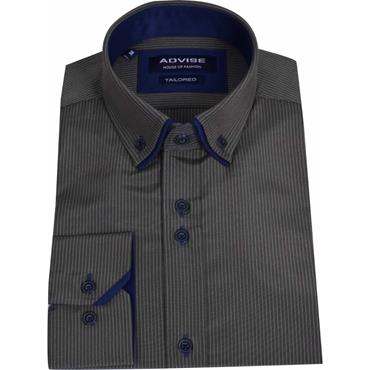 Advise AD910 Double Collar Pin-Stripe Shirt  Green