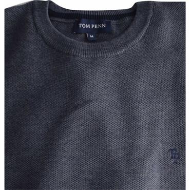 Tom Penn TP067 Crew Neck Jumper Indigo