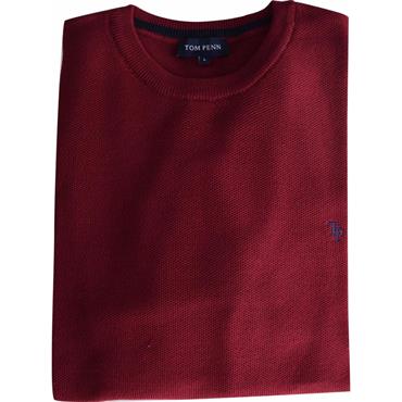 Tom Penn TP067 Crew Neck Jumper Red