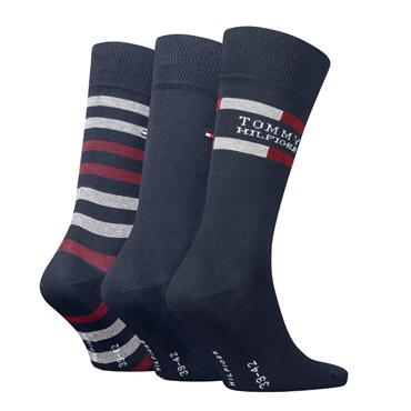 Tommy Hilfiger 3 Pack Socks Giftbox Navy