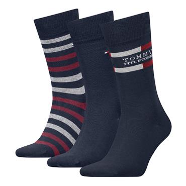 Tommy Hilfiger 3 Pack Socks Giftbox Navy