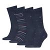 Tommy Hilfiger 4 Pack Socks Tin Giftbox Navy