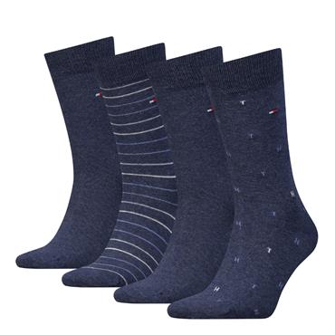Tommy Hilfiger 4 Pack Socks Tin Giftbox Jeans