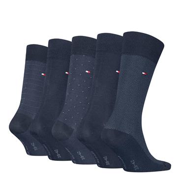 Tommy Hilfiger 5 Pack Giftbox Herringbone Socks Navy