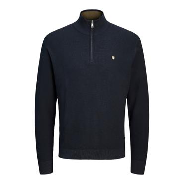 Jack & Jones Rex 1/4 Zip Knit Navy