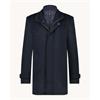 A Fish Named Fred Funnel Neck Coat Navy