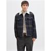 Jack & Jones Texas Wool Trucker Jacket Navy