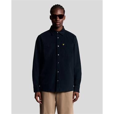 Lyle & Scott Lightweight Needle Cord Overshirt Navy