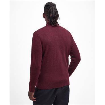Barbour Tisbury 1/4 Zip Knit Ruby