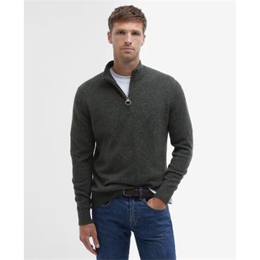 Barbour Tisbury 1/4 Zip Knit Seaweed