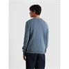 Farah Maidstone Lambswool Crew Neck Jumper Blue