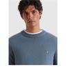Farah Maidstone Lambswool Crew Neck Jumper Blue