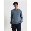 Farah Maidstone Lambswool Crew Neck Jumper Blue