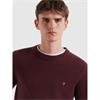 Farah Maidstone Lambswool Crew Neck Jumper Bordeaux