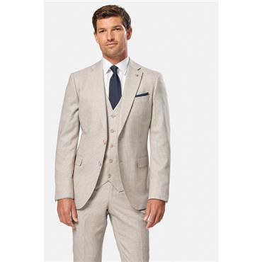 Benetti Lucas Houndstooth Jacket Stone