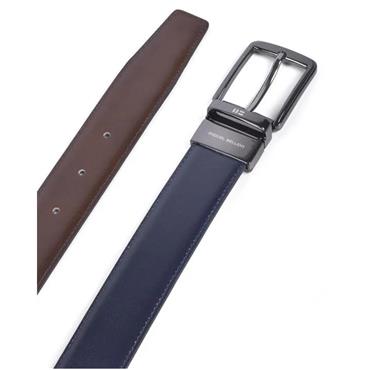 Miguel Bellido Leather Reversable Belt Navy/Brown