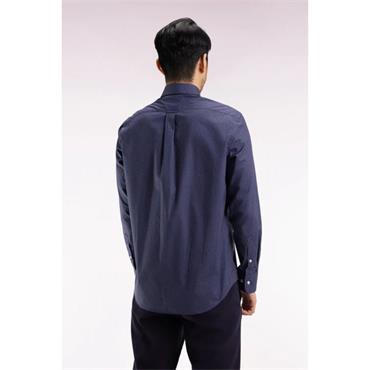 Eden Park Bow Print Shirt Navy