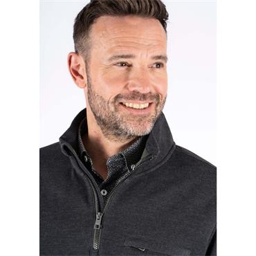 Pre-End Leander 1/4 Zip Sweat Black