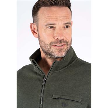 Pre-End Leander 1/4 Zip Sweat Green