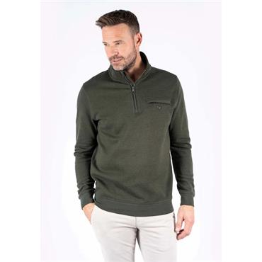 Pre-End Leander 1/4 Zip Sweat Green