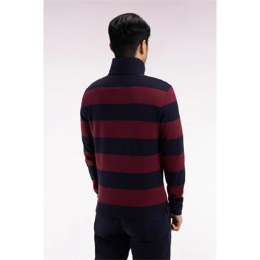 Eden Park Long-Sleeved Rugby Shirt Wine/Black