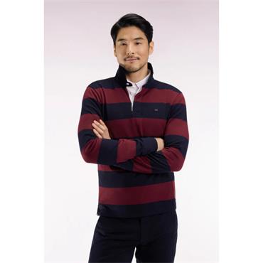 Eden Park Long-Sleeved Rugby Shirt Wine/Black