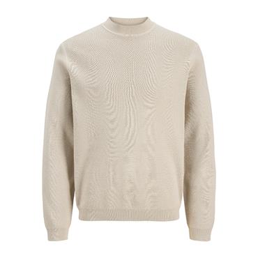 Jack & Jones Russ Knit Mock Neck Beige