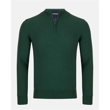André Madrid 1/4 Zip Jumper Forest