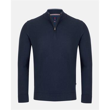 André Madrid 1/4 Zip Jumper Navy