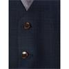 Daniel Grahame Tonal Check Waistcoat Navy