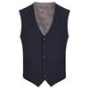 Daniel Grahame Tonal Check Waistcoat Navy