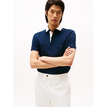 Tommy Hilfiger Pique Grafic Polo Tee Navy