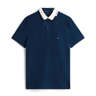 Tommy Hilfiger Pique Grafic Polo Tee Navy