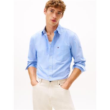 Tommy Hilfiger Pin Stripe Heritage Oxford Shirt Blue