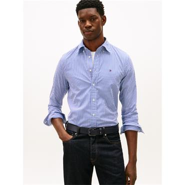 Tommy Hilfiger Core Flex Classic Stripe Shirt Blue