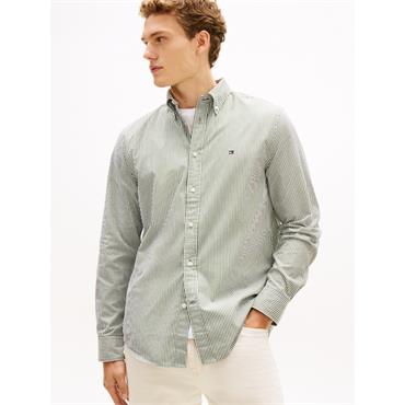 Tommy Hilfiger 41403 Core Flex Classic Stripe Shirt Pine