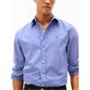 Tommy Hilfiger Flex Poplin Gingham Shirt Wedge Blue