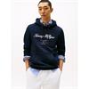 Tommy Hilfiger Embriodered Signature Logo Hoody Navy