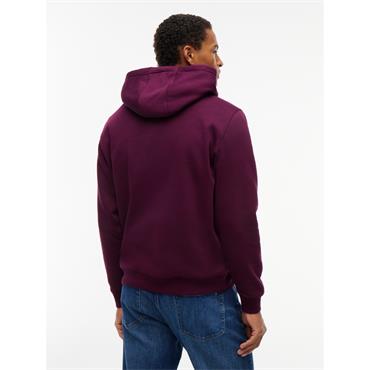 Tommy Jeans Reg Flag Hoodie Berry