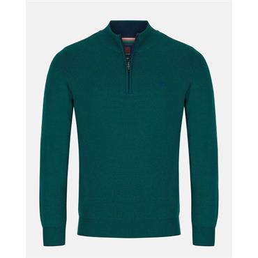 André Inch 1/4 Zip Knit Forest