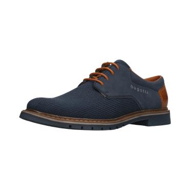 Bugatti AVE01-6955 Basket Weave Casual Shoe Dark Blue